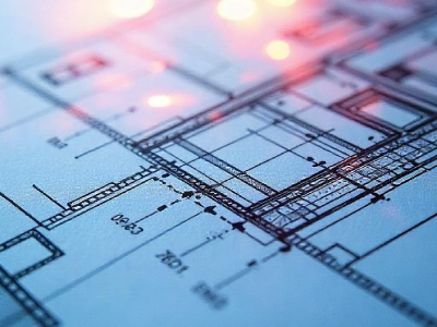 A professional graphic illustration featuring diverse creative elements and lines to represent fundamental design principles