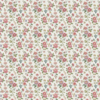 A seamless floral embroidery pattern featuring vintage pink roses and green vines for elegant textile design