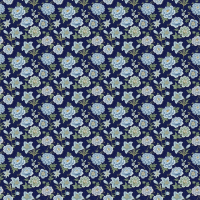 A professional seamless embroidery floral pattern featuring blue and white flowers for creative textile and background design