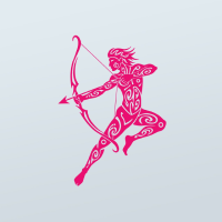 A professional free zodiac sign brush set featuring sagittarius astrological symbol for creative digital illustration and design