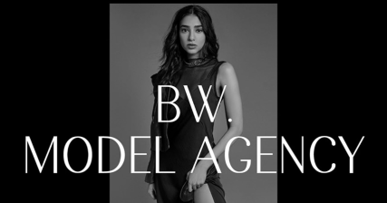 A professional UI UX case study for a minimal fashion model portfolio website for BW Model Agency