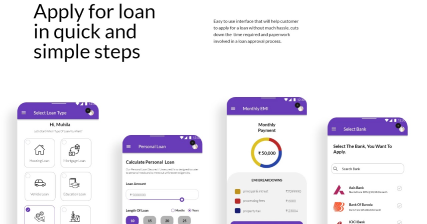 A professional UI UX case study showing an Insta Loan personal finance and instant lending android application
