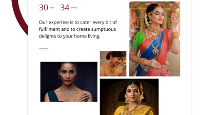 A professional UI UX case study showing a luxury wedding jewelry and bridal collection e-commerce website
