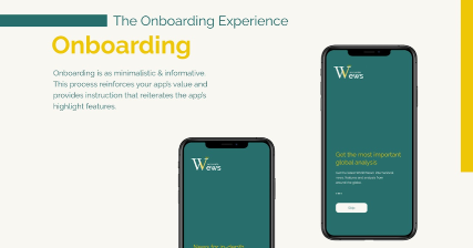 A professional UI UX case study showing News World accurate news mobile app design for Android devices