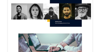A professional UI UX case study showing a Prodigenex venture capital company and investment business website design