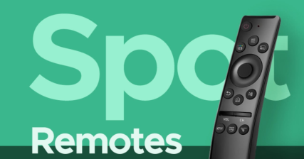 A professional UI UX case study showing a smart TV remote control mobile app design named Spot