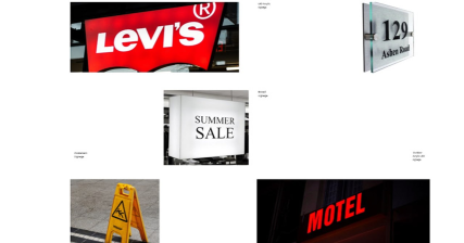 A professional UI UX case study showing billboard advertising and signage web design for We Catchy brand